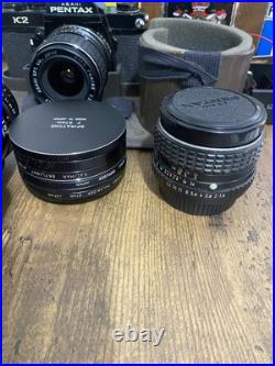 VTG Estate Find! Asahi Pentax K2 35 mm Camera Lot Kit Bundle Multiple Lens Case VTG Estate Find! Asahi Pentax K2 35 mm Camera Lot Kit Bundle Multiple Lens Case