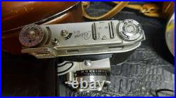 VTG KODAK RETINA IIIc RANGEFINDER CAMERA RETINA-XENON C LENS LEATHER CASE+MANUAL