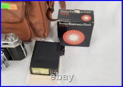 VTG Kodak Retina II 35mm Film Camera 50mm F2 Coated Xenon Lens With Accessories