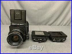 VTG Mamiya Professional RB67 Medium Film Camera withLens & accessories Untested