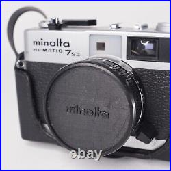 VTG Minolta Hi-Matic 7S ii Film Camera 35mm Rangefinder, Rokkor 40mm F/1.7 Lens