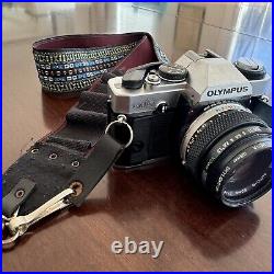 VTG Olympus omG Camera Body Lens Zuiko System 50mm F 1.8 MADE IN JAPAN Mint