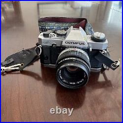 VTG Olympus omG Camera Body Lens Zuiko System 50mm F 1.8 MADE IN JAPAN Mint