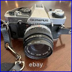 VTG Olympus omG Camera Body Lens Zuiko System 50mm F 1.8 MADE IN JAPAN Mint