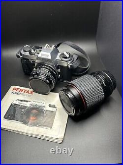 VTG Pentax Super Program 35mm SLR camera with 50mm f1.7 & Telephoto 70-210mm Lens