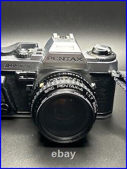 VTG Pentax Super Program 35mm SLR camera with 50mm f1.7 & Telephoto 70-210mm Lens