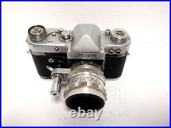 VTG Soviet START Wind-Up 35mm SLR Camera With 44 2/58mm Lens AS-IS/UNTESTED