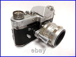 VTG Soviet START Wind-Up 35mm SLR Camera With 44 2/58mm Lens AS-IS/UNTESTED