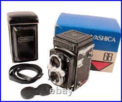 Very Nice Yashika D 80mm Vintage Camera 120mm Film Manual Case Strap Original