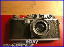 Vintage 1935 35 mm leica camera condition 60/80 comes with original leather case