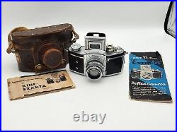 Vintage 1937 Kine Exakta 35mm SLR Film Camera 5cm F2 Lens Ihagee Dresden 1.2.1