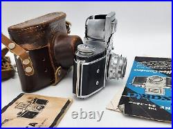 Vintage 1937 Kine Exakta 35mm SLR Film Camera 5cm F2 Lens Ihagee Dresden 1.2.1