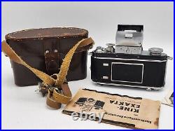 Vintage 1937 Kine Exakta 35mm SLR Film Camera 5cm F2 Lens Ihagee Dresden 1.2.1