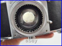 Vintage 1937 Kine Exakta 35mm SLR Film Camera 5cm F2 Lens Ihagee Dresden 1.2.1