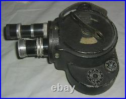 Vintage 1940's Bell & Howell Filmo 70 D Movie Camera, Lenses, Filters, Case, More+