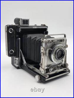 Vintage 1947 Graflex Crown Graphic 2x3 Camera Kodak Ektar 101mm f/4.5 Kalart