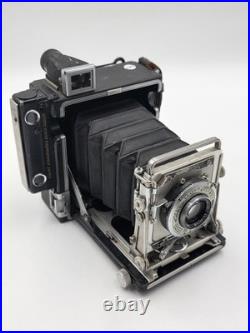 Vintage 1947 Graflex Crown Graphic 2x3 Camera Kodak Ektar 101mm f/4.5 Kalart