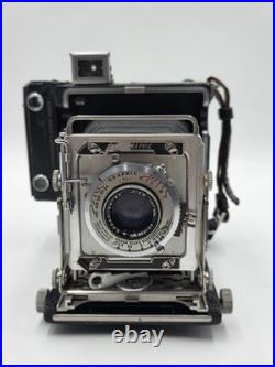 Vintage 1947 Graflex Crown Graphic 2x3 Camera Kodak Ektar 101mm f/4.5 Kalart
