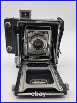 Vintage 1947 Graflex Crown Graphic 2x3 Camera Kodak Ektar 101mm f/4.5 Kalart