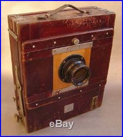 Vintage 1947 Soviet FK 18x24cm wooden large format camera with I-51 4.5/210mm lens