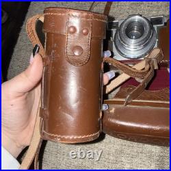 Vintage 1950's Lordomat Leidolf Wetzlar Camera 50mm 12.8 Lens With Leather Case