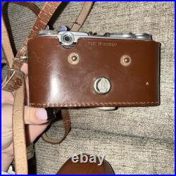 Vintage 1950's Lordomat Leidolf Wetzlar Camera 50mm 12.8 Lens With Leather Case