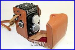 Vintage 1950s Aires Reflex Z Twin Lens Reflex Camera + Case. V. G. C