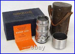 Vintage 1950s NIKON Nikkor-Q. C f/3.5 135mm Lens for S Series Rangefinder Cameras