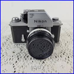 Vintage 1960s Nikon F Film Camera with 50mm Lens with Case Not Tested