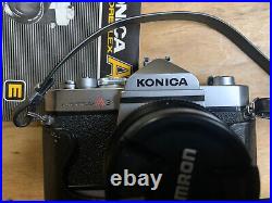 Vintage 1970's Konica Auto Reflex A3 SLR Camera WithLenses And Accessories Package