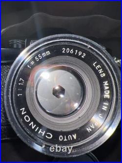 Vintage 1970s GAF L-17 35mm Camera with Chinon Lens 11.7 55mm & Protective Case