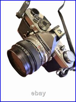 Vintage 1970s Olympus OM-1 Film Camera + Lens & Case Working Vintage 1970s Olympus OM-1 Film Camera + Lens & Case Working