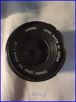 Vintage 1980s Canon T50 35mm Camera Two Additional Lens