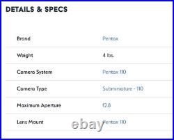 Vintage 1980s Pentax Asahi Auto 110 Camera Kit And Case Untested Take A L@@k Vintage 1980s Pentax Asahi Auto 110 Camera Kit And Case Untested Take A L@@k