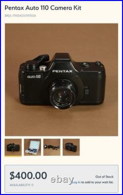 Vintage 1980s Pentax Asahi Auto 110 Camera Kit And Case Untested Take A L@@k Vintage 1980s Pentax Asahi Auto 110 Camera Kit And Case Untested Take A L@@k
