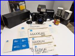 Vintage 1985 Minolta Maxxum 7000AF 35mm Film Camera with 50 mm Lens Kit with Bag Vintage 1985 Minolta Maxxum 7000AF 35mm Film Camera with 50 mm Lens Kit with Bag