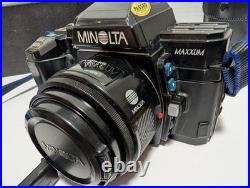 Vintage 1985 Minolta Maxxum 7000AF 35mm Film Camera with 50 mm Lens Kit with Bag