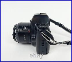 Vintage 1991 Canon EF-M SLR Camera with Canon EF 50mm 11.8 II Lens