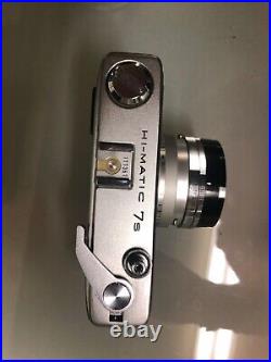 Vintage 35MM Film Camera MINOLTA 7S HI-MATIC RANGEFINDER With ROKKOR LENS Tested