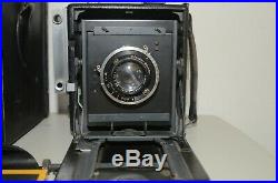 Vintage 4X5 Graflex Speed Graphic Camera withKalart Range Finder Ross London Lens