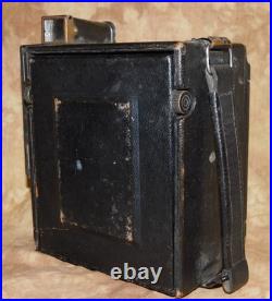 Vintage 4x5 Graflex camera with No. 32 Kodak Lens, Holders & Case