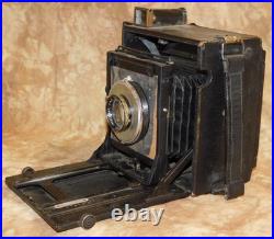 Vintage 4x5 Graflex camera with No. 32 Kodak Lens, Holders & Case