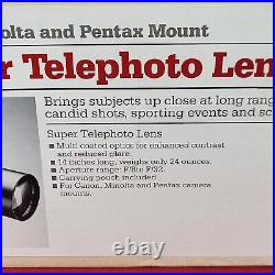Vintage 500mm Super Telephoto Lens and Tripod Set Montgomery Ward