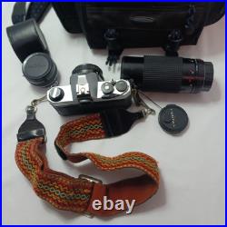 Vintage 50mm Pentax Asahi K1000 Camera Japan Works Strap & 3 Lenses Carry Bag