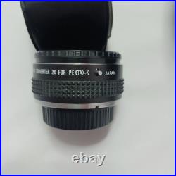 Vintage 50mm Pentax Asahi K1000 Camera Japan Works Strap & 3 Lenses Carry Bag