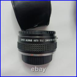 Vintage 50mm Pentax Asahi K1000 Camera Japan Works Strap & 3 Lenses with Carry Bag