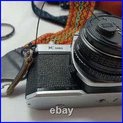 Vintage 50mm Pentax Asahi K1000 Camera Japan Works Strap & 3 Lenses with Carry Bag