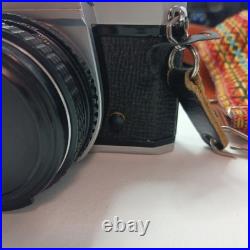 Vintage 50mm Pentax Asahi K1000 Camera Japan Works Strap & 3 Lenses with Carry Bag