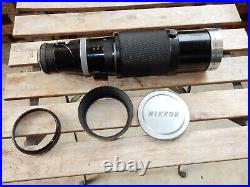 Vintage 60's Nikon Nikkor 8.5cm-25cm F4 -F4.5 Camera SLR Zoom Lens 85-250mm
