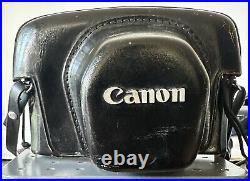 Vintage 60s Canon FT QL 35mm SLR Film Camera with50mm 1.8 Lens & Case Strap